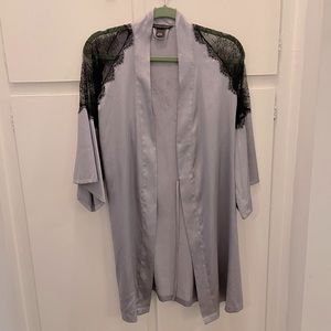 Victoria’s Secret silk and lace robe